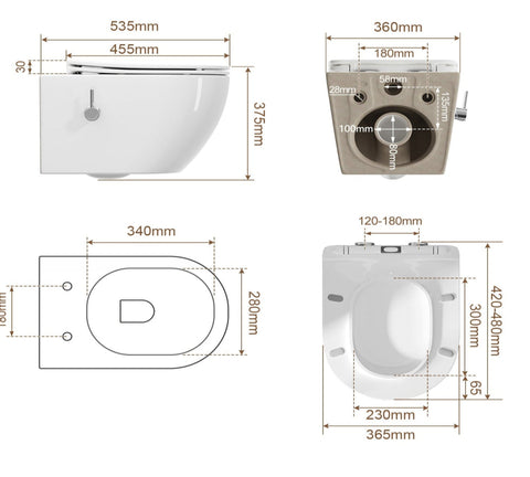 HOROW HB-L01U Dusch-WC