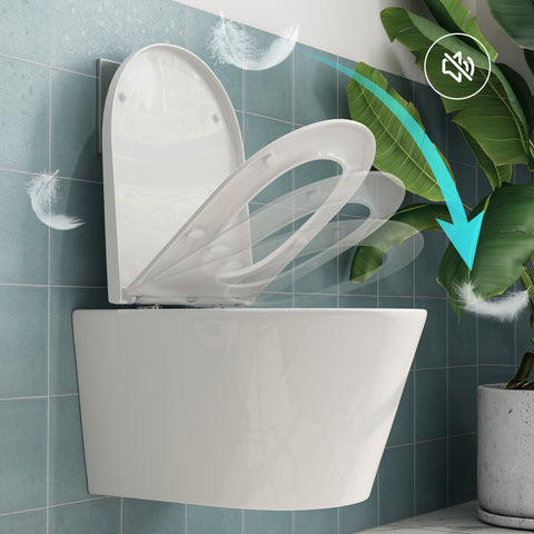 HOROW UG10R Wand-WC 53,9 cm – Weiß