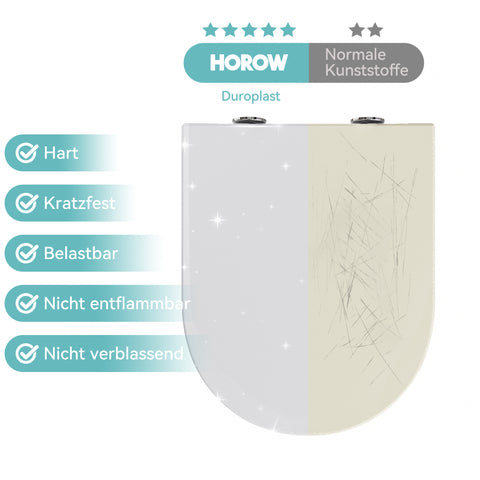 HOROW UG10R Wand-WC 53,9 cm – Weiß
