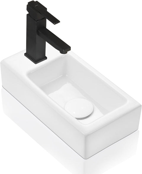 HOROW UV3718W Mini-Waschbecken aus Keramik