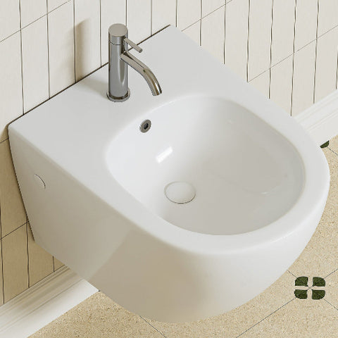 HOROW UB02R Wand-Bidet spülrandlos Moderne WC-Dusche 49×36×32,5 cm