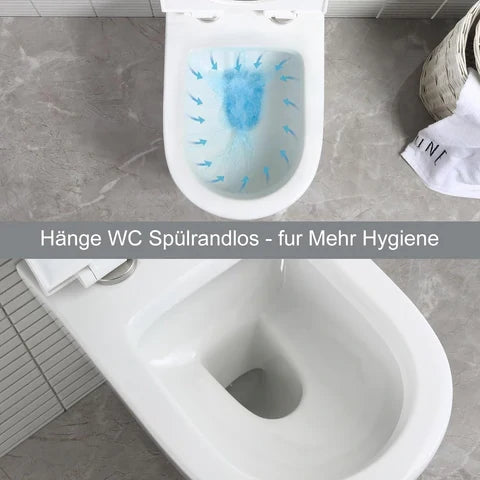 Spülrandlose WC