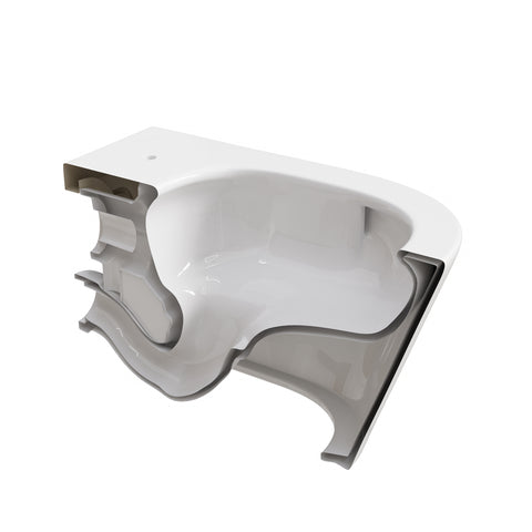 HOROW UG10R Wand-WC 53,9 cm – Weiß