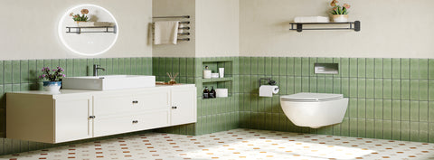 HOROW M7090S | Badezimmer Wandspiegel LED mit Beleuchtung | Dimmbar | Entfoggend | Touch-Schalter | 70x90 cm