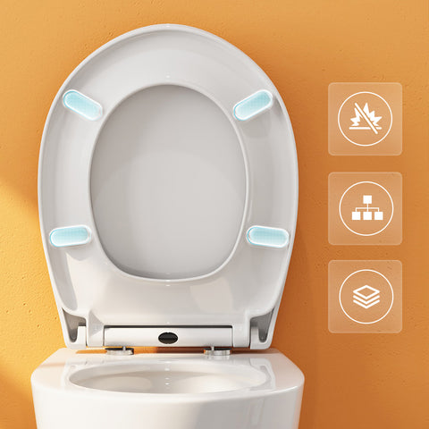 HOROW UG09R Wand-WC aus Keramik mit Soft-Close-Sitz & Superspin-Spülung