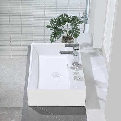 HOROW UV7542W Waschbecken  75 x 42 x 14 cm