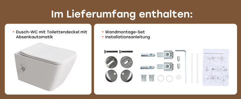 HOROW HB-L02U Wand Dusch-WC spülrandlos