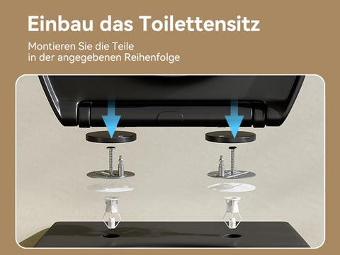 HOROW UG09R-B Wand-WC spülrandlos | WC Sitz mit Absenkautomatik | Superspin Spülung | schwarz | Geräuscharmes Spülen | Keramik