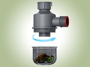 HOROW S03W-S6244S Spülbecken Edelstahl – 1 Becken, Einbauspüle Küche mit Siphon & Spülkorb, öl- & kratzfest,62x44 cm