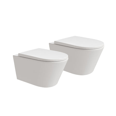 HOROW UG10R Wand-WC 53,9 cm – Weiß