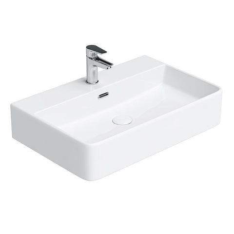 HOROW F10A-S6042 Waschbecken 60 cm mit Hahnloch & Überlauf