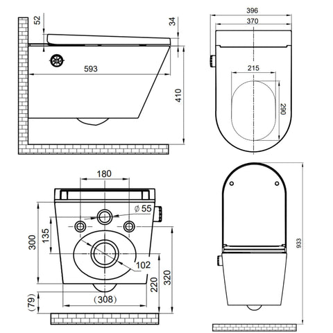 HOROW G07 Smart Wand-WC