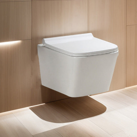 HOROW UG02 Spülrandloses Hänge-WC – Wand-WC mit Tiefspüler, Geruchsarm & Wassersparend