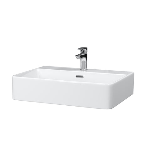 HOROW F10A-S6042 Waschbecken 60 cm mit Hahnloch & Überlauf