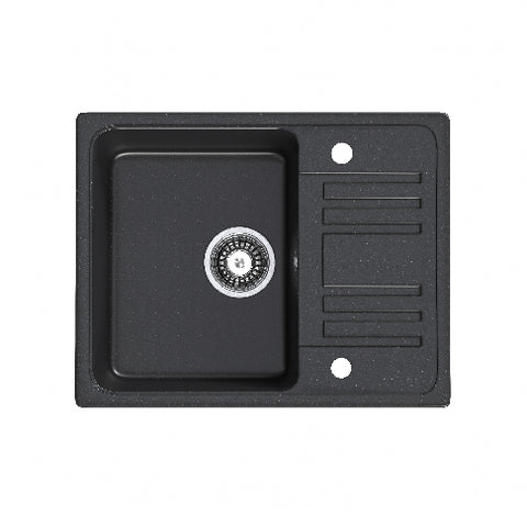 HOROW A09S-S5745B Granitspüle Schwarz 57×45 cm