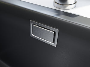HOROW A02R-S4540B Granit Spüle Schwarz 45×40 cm