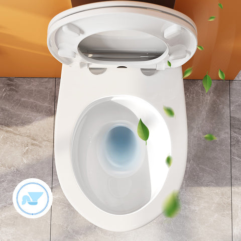 HOROW UG09R Wand-WC aus Keramik mit Soft-Close-Sitz & Superspin-Spülung