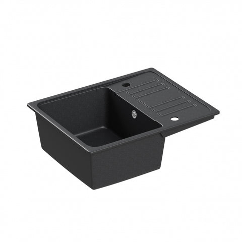 HOROW A09S-S5745B Granitspüle Schwarz 57×45 cm