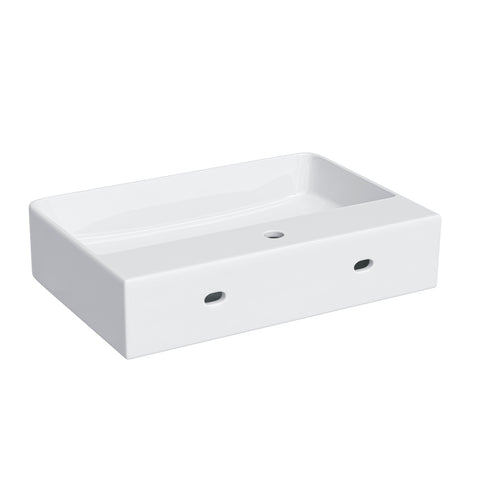 HOROW F10A-S6042 Waschbecken 60 cm mit Hahnloch & Überlauf