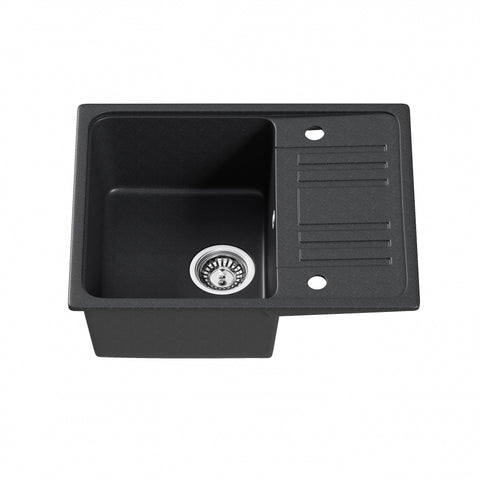 HOROW A09S-S5745B Granitspüle Schwarz 57×45 cm