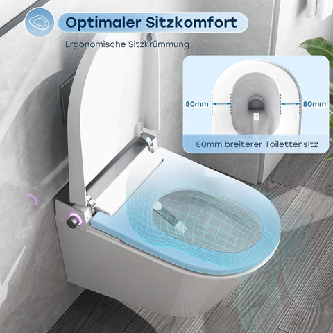 Intelligentes Dusch-WC - Bidet, Nachtlicht, Einstellbare Temperatur