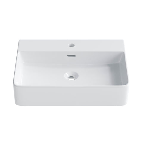 HOROW F10A-S6042 Waschbecken 60 cm mit Hahnloch & Überlauf
