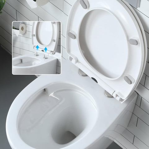 Hänge-WC Keramik mit Absenkautomatik & Superspin-Spülung