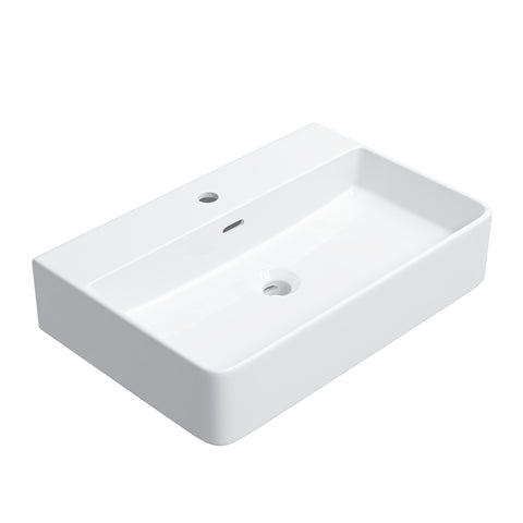 HOROW F10A-S6042 Waschbecken 60 cm mit Hahnloch & Überlauf