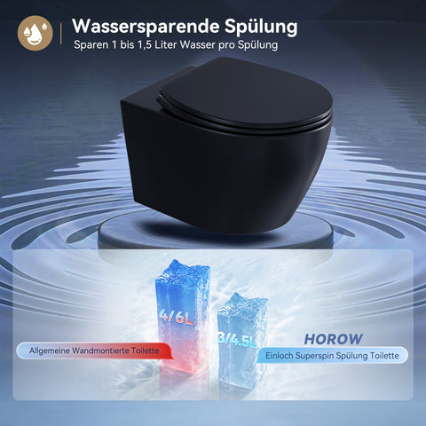 HOROW UG09R-B Wand-WC spülrandlos