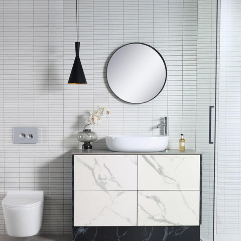 Aufsatzwaschbecken Oval Weiß Keramik mit Lotus-Effekt
