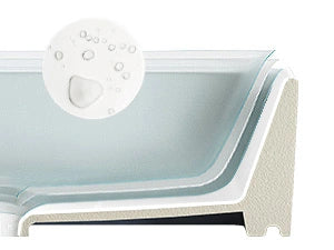 HOROW F10A-S4837 Aufsatzwaschbecken Rechteckig 48x37x13 cm