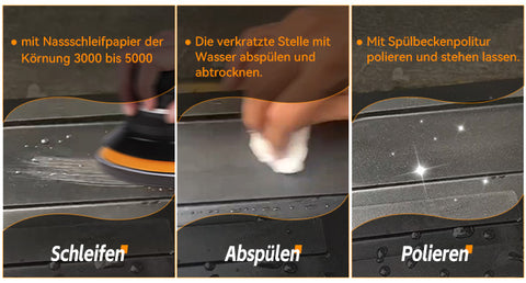 HOROW A09R-S6045B Granit Spülbecken Schwarz 60×45 cm