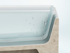 HOROW F10A-S6042 Waschbecken 60 cm mit Hahnloch & Überlauf