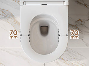 HOROW UG16R Spülrandloses Wand-WC mit Soft-Close-Deckel, 54×36×35,5 cm