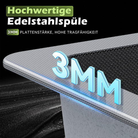 HOROW S03W-S6244S Spülbecken Edelstahl 62x44 cm
