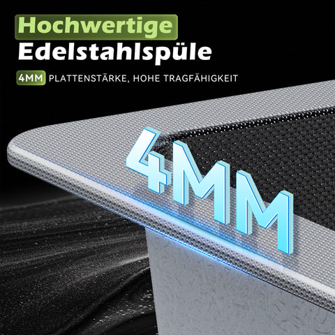 HOROW S03W-S6244S Spülbecken Edelstahl 62x44 cm