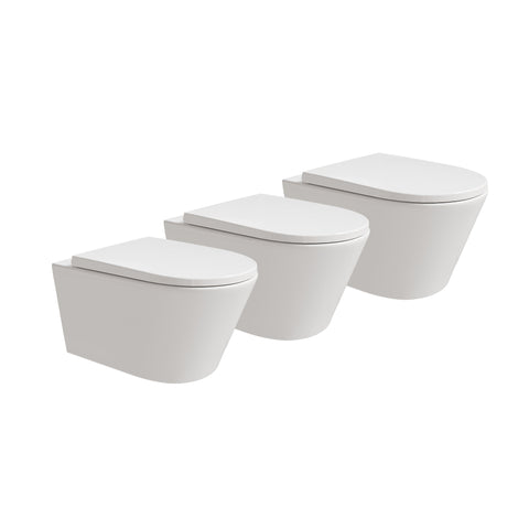 HOROW UG10R Wand-WC 53,9 cm – Weiß